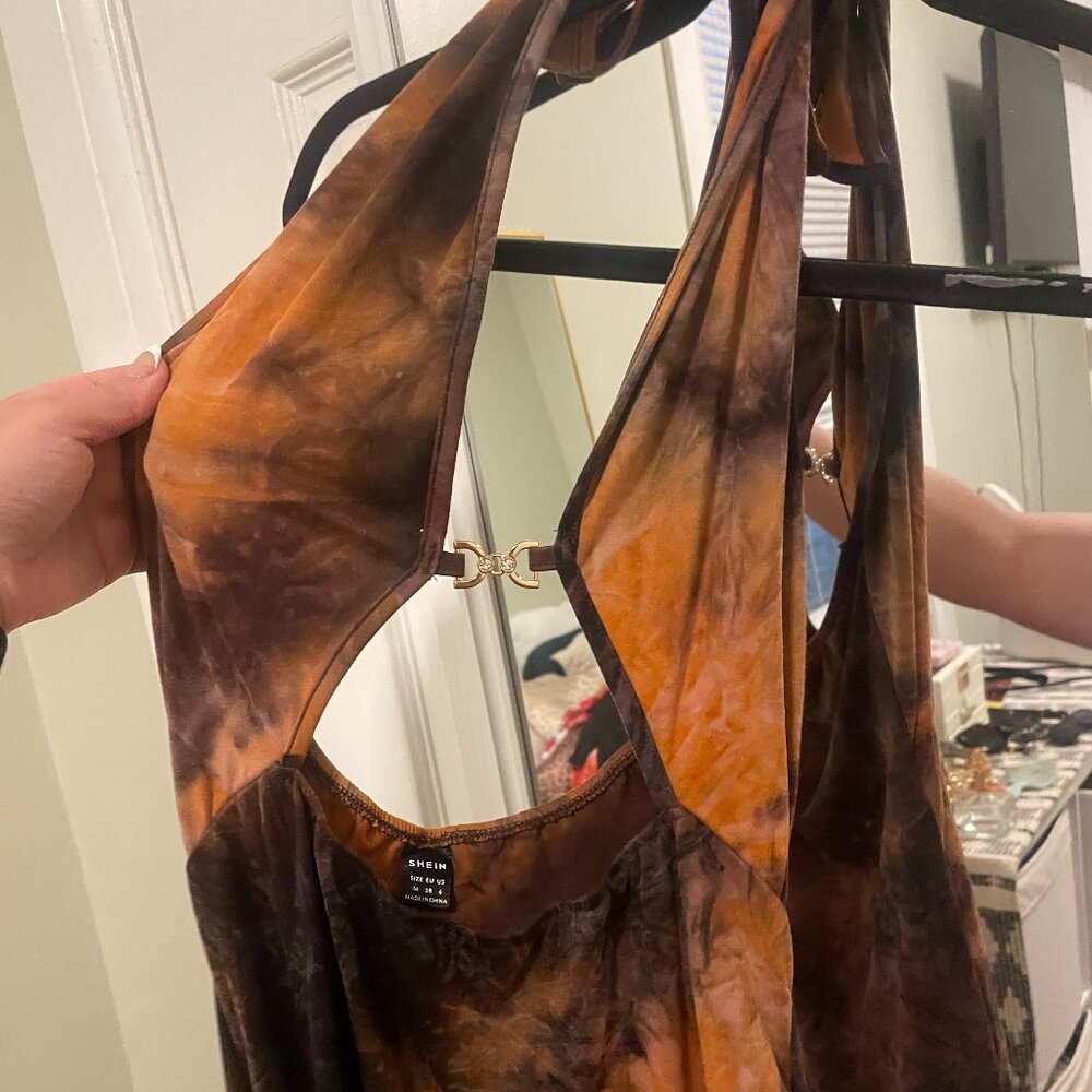 Tie Dye Dress Backless